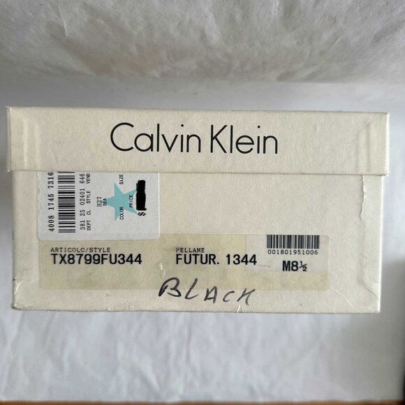 Authentic MINT Calvin Klein 90s black lug sole slide Sz 7.5 - Picture 9 of 9